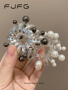 High Elasticity Pearl Phone Line Hair Ties Womens Stylish Versatile Durable Hair Bands That Dont Pull Or Hurt Hair