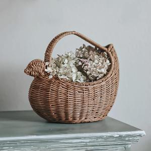 Nordic Style Egg Basket Kitchen Basket Wicker Weaving Basket American Country Creative Restaurant Decoration Storage Basket