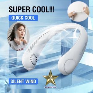 KIPAS ANGIN GANTUNG LEHER PORTABLE / KIPAS ANGIN USB PORTABLE TANPA BALING-BALING / MINI FAN COOLER / MINI NECK FAN Kipas Leher Dengan Variable Speed Kipas Angin Portabel Cute And Sweet - Lazada