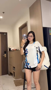 MIXVIET Áo cầu lông Áo chơi pickleball Áo bóng bàn bộ quần áo cầu lông bộ quần áo pickleball MIXVIET – Vải Thun Co Giãn Thấm Hút Mồ Hôi Thoáng Mát Thoáng khí dùng cho nam và nữ - TA107