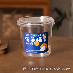 Mini Flow Heart Bubble Cake Bucket Packaged Butter Crisp Snack Box Biscuit Jujube Dry Fruit Roasted Goods Packaging Box