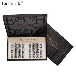 Lashtalk DIY Thick Wild Lashes Cluster Eyelash Extension 6 Lines 9-13mm From Nagaraku Segmented Volume Natural Lighter Makeup Tools