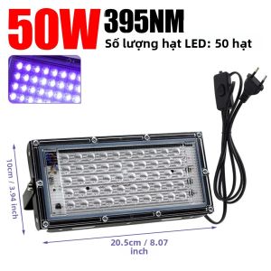 Đèn Cực Tím Cầm Tay 50-400W Đèn Bảo Dưỡng Keo UV Cho Quán Bar Câu Lạc Bộ Đêm Đèn Pha Ngoài Trời