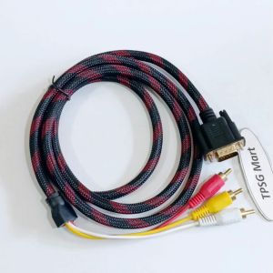 Cáp chuyển VGA ra 3 AV (3 AV - 3 RCA - 3 RGB) / Cáp dài 1.5M