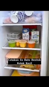 Cetakan Es Batu Bentuk Kotak Kecil Dengan Tutup Serbaguna Mini Ice Cube Mold Single Square Food Grade Wadah Alat Pencetak Jelly Pudding Cokelat Anti Pecah - FR Gallery