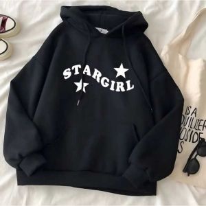 TWO STAR GIRL HOODIE SWEATER CWE/CWO OVERSIZE - SWEATER HOODIE BIGSIZE KOREAN STYLE