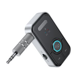 2-In-1 Wireless Audio Adapter Bluetooth 5.4 Receiver Transmitter 3.5mm AUX Lossless Sound MIC For Car Speaker TV PC Airplane Wired Speaker Car Kit Bluetooth Headphone/Speaker