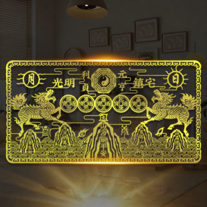 Feng Shui Door Decorative Metal Stickers Outdoor