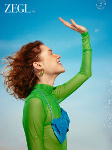 ต่างหูรูปหัวใจสีเขียว ZEGL Green Wilderness ดีไซน์เก๋ไก๋สำหรับผู้หญิง เครื่องประดับหูแบบใหม่ ต่างหูแบบจี้เงิน ต่างหูแบบตกแต่ง