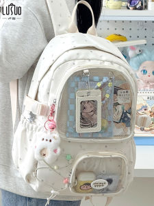 Sweet School Style Double Shoulder Backpack for Junior High School Girls Star Chaser Anime Character Design Ins Popular Bag