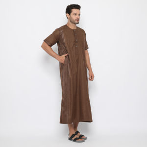 SHOHIB GAMIS PRIA EGYPT LENGAN PENDEK KATUN IMPORT