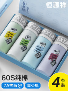 Antibacterial Pure Cotton Underwear for Teenage Boys Youth Development Period Students High School Junior High School Boys Briefs