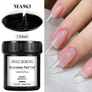 150ml Nail Extension Gel Nude Pink Milky White Semi Permanent UV LED Nail Salon Supplies Varnish for French Manicure DIY Design