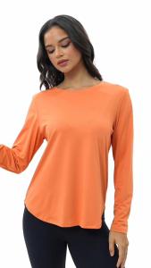 Womens Workout Shirts UPF 50+ Long Sleeve Blouse for Yoga Hiking Tops Lightweight Quick Dry UV Protection Outdoor L5CT02