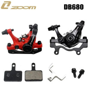 Zoom DB680 Dual Brake System | Forged Alloy Mechanical Disc Calipers | MTB/Road Bike Front & Rear Brake Kit Bicycle Accessories