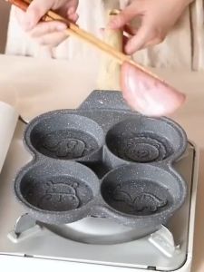 4 LUBANG NON STICK EGG FRYING PAN WAJAN PANCI PENGGORENGAN TELUR PANC