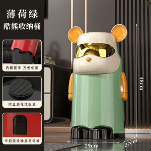 Large Capacity Trash Can for Home Kitchen Living Room Bedroom Bathroom Office High Aesthetic Value Waste Paper Bucket