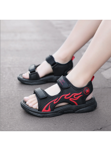 Childrens Sandals Soft Bottom Anti-Slip Beach Shoes Summer New Style Trendy Korean Style Versatile Low Cut Waterproof Mesh
