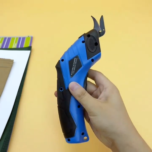 กรรไกรไฟฟ้าแบตเตอรี่ กรรไกรไฟฟ้าลิเธียม กรรไกรไฟฟ้า ตัดวัสดุต่างๆ เช่น ผ้า หนัง พรม หัวมีดทังสเตน กรรไกรไร้สาย