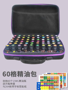 Hộp Đựng Dầu Thơm Dung Tích Lớn Di Động Chống Rơi 60 Ngăn Hộp Đựng Dầu Thơm Nhỏ Gọn Cho Người Dùng Gia Đình