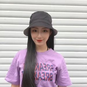 [TẶNG LƯỚI] Nón mũ vành tóc giả Hàn Quốc thời trang dài - MŨ VÀNH ĐEN TÓC GIẢ