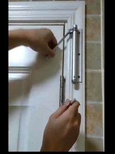 DSMAJU Adjustable Spring Door Closer Automatic Door Closer Auto Close