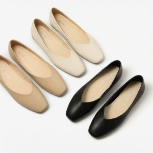 MIOLLIBARN | Square Headed Soft Leather Shoes for Summer Comfort