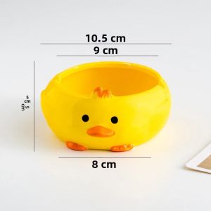 Hoạt Hình Vịt Gốm Gạt Tàn Thuốc Lá Thời Trang Trang Trí Để Bàn Di Động Trang Trí Nhà Cửa Lưu Trữ Hiên Nhà