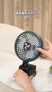 Portable Mini Fan Strong Wind Long Battery Life Wireless Outdoor Camping Household Appliance Electric Fan