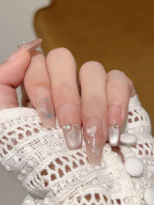 Lilynail Sweet Heart Butterfly Dream Handmade Nail Art Dán Tương Lai Dài Trung Bình Có Thể Xép Lại Đa Năng Cho Mùa Hè 2024