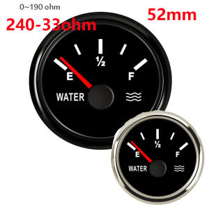 52mm Water Level Gauge Pointer for Car Truck Boat 12-24v Marine Water Level Meter