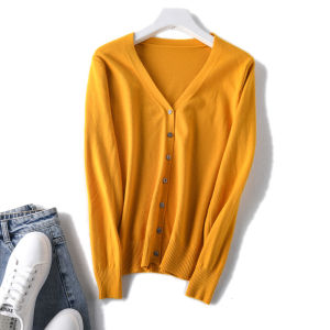 🦋 VEVE Autumn Winter Loose Long Sleeve Cardigan Solid Color Knitted Cardigan Elegant Sweater Coat