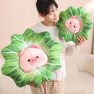Cute Kawaii cabbage pig doll funny stuffed plush toy doll pillow birthday Christmas gift