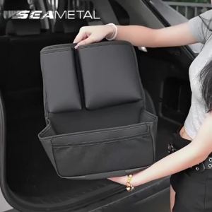 BLALION Car Trunk Leatherette Storage Bag Detachable Auto Seat Back Pocket High-capacity Hanging Organizers for Jeeps SUVs Vans