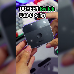 UGREEN USB C Switch 2 In 1 Out USB-C to HDMI สลับอุปกรณ์ได้ รองรับ 4K 60Hz รุ่น 55451