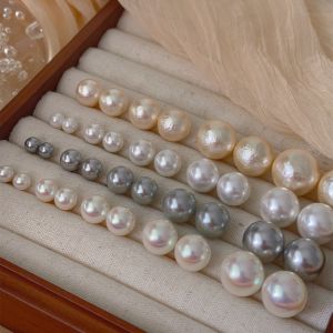 S925 Sterling Silver Freshly Released Fashionable Pearl Stud Earrings Pink Finish Versatile Hong Kong Style Womens Jewelry