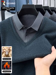 TUCANO | Winter Thickening Two-Piece Style Mens Knit Sweater