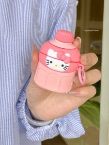 Pink Kitty Cat Airpods pro 2 Case Silicone Wireless Bluetooth Earphone Protective Cover Compatible with Apple iPod Generation 2 3