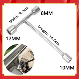 Kunci T Mini CR-V 8 10 12 13 14 mm Kualitas Bagus Chrome Vanadium Kunci Shock Sok Socket Wrench