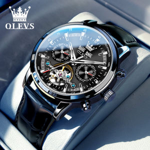 OLEVS | Automatic Mens Watch with Open Heart Design and Water Resistance