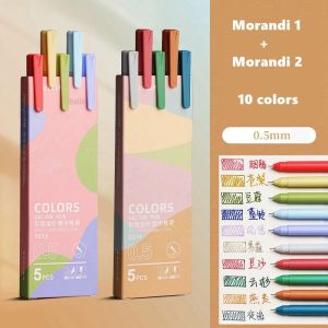 hopk | 5/10/30 colors Morandi /Macaron Gel Pens Set Vintage Pen 0.5mm Fine Inkfor Writing Hand AccountDrawing Markers Stationery
