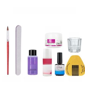 Nail Art Crystal Powder Set Transparent Extendable Floral Design Nail Decoration Adhesive Tool Kit Professional Manicure Supplies