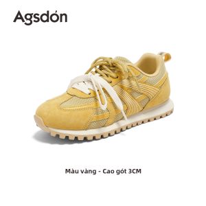 Agsdon | Giày Đào Tạo Gót Cao Thoáng Khí Màu Xanh Mới Thu