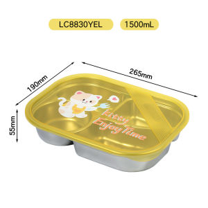 LocknLock | Child Stainless Steel Divided Plate with Lid