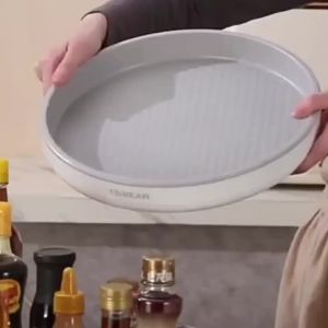 Rotating Spice Rack Organizer Kitchen Countertop Storage Tray 360 Degree Round Lazy Susan For Pantry Bottles Jars Produce Box