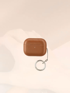 OATSBASF Genuine Leather for Apple Airpods Pro3 Protective Case Wireless Bluetooth Headset Compartment Pro