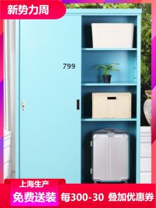 Balcony Cabinet Storage Waterproof and Sun Protection Outdoor Modern Minimalist Shanghai Sundries Storage Push-Pull Metal Dust-Proof Wardrobe
