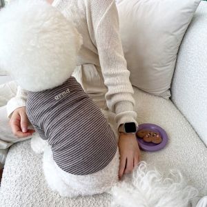 Summer Thin Pet T-shirt Teddy Bottoming Shirt Cat Cat Dog Clothes Bichon Pomeranian Small Dog York Summer