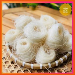 Túi zip bánh PHỞ KHÔ GIA LAI 1kg từ 100% gạo sợi dai đặc sản phố núi phở trộn hai tô (13 - 16 cuộn) có bán tương đen| Berries Farm