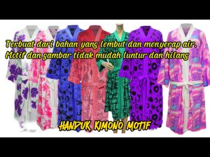 Handuk Kimono Karakter Usia 3-5 Tahun